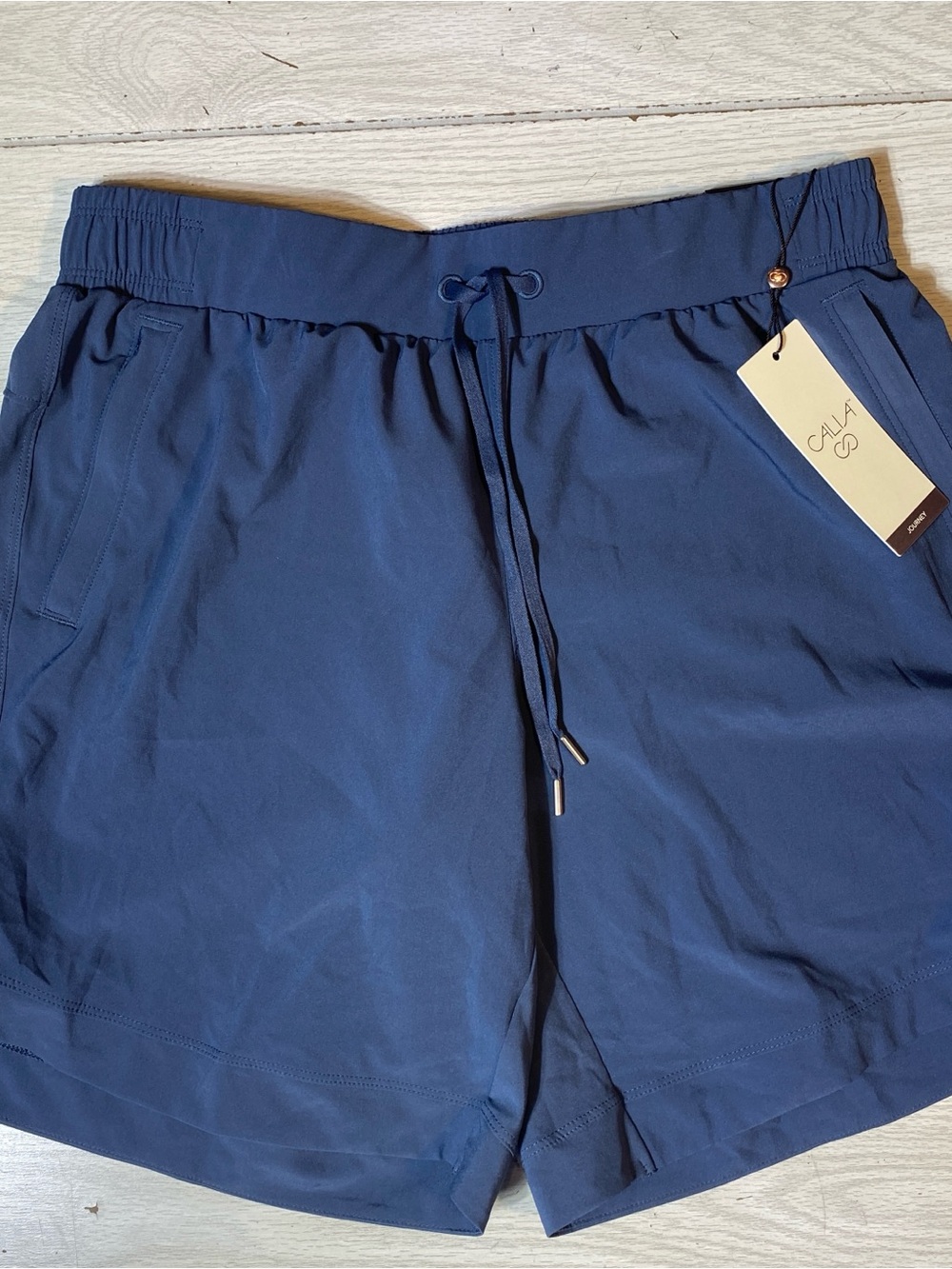 CALIA Journey Women’s Mid Rise Shorts Small S Ardosia Slate Blue Bermuda NWT